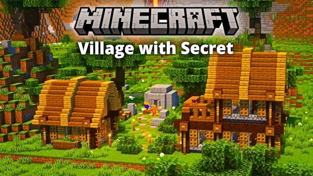 Village with Secret Bunker | Minecraf...