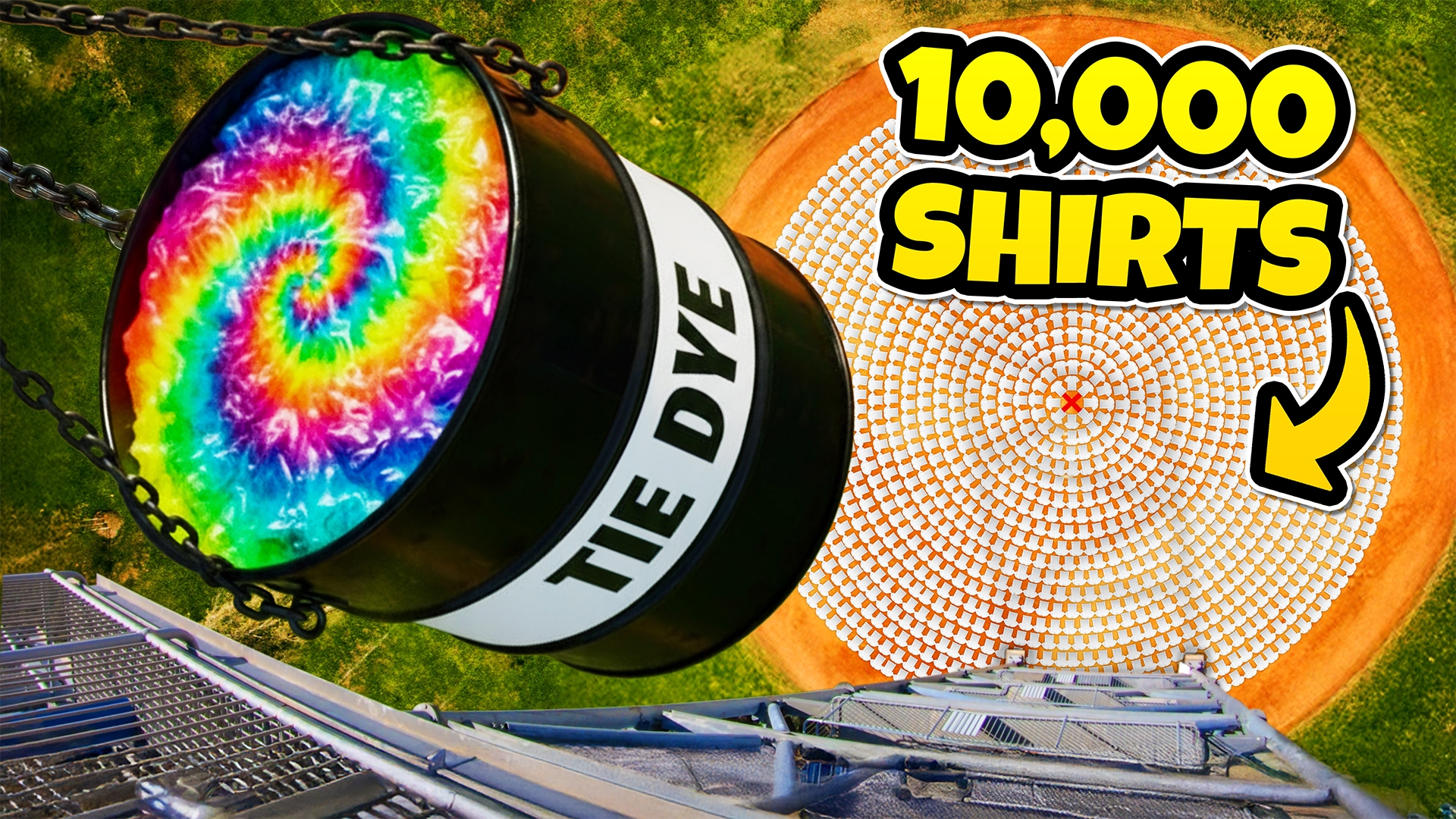 We Tie-Dyed 10,000 Shirts In Extreme Ways!