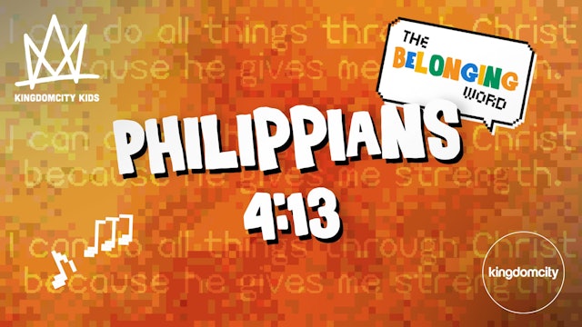 The Belonging Word (Philippians 4:13)
