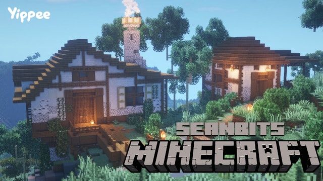 BEAUTIFUL Medieval Tudor Style Mountain House | Minecraft Timelapse