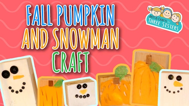 Fall Pumpkin Craft and Snowman Craft for Kids