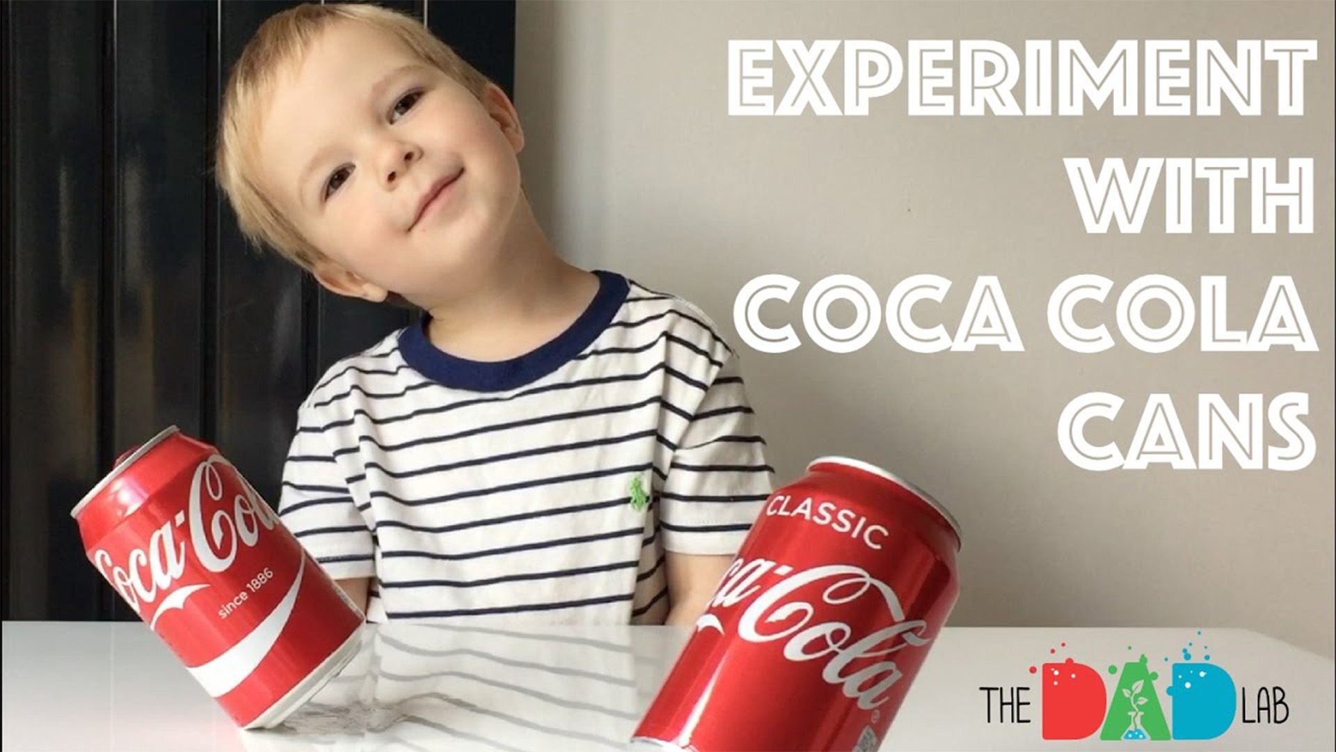 Kids Science Experiment with Coca Cola Cans