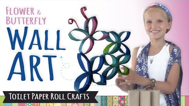 How to Make Wall Art using Toilet Paper Rolls | DIY Room Decor 