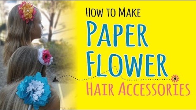 How to Make Tissue Paper Flower Headbands | DIY Hair Accessories