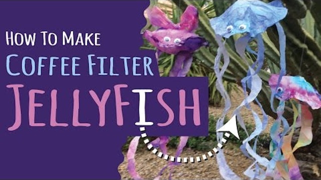 How to Make Jellyfish from Coffee Filters - DIY Upcycle Craft