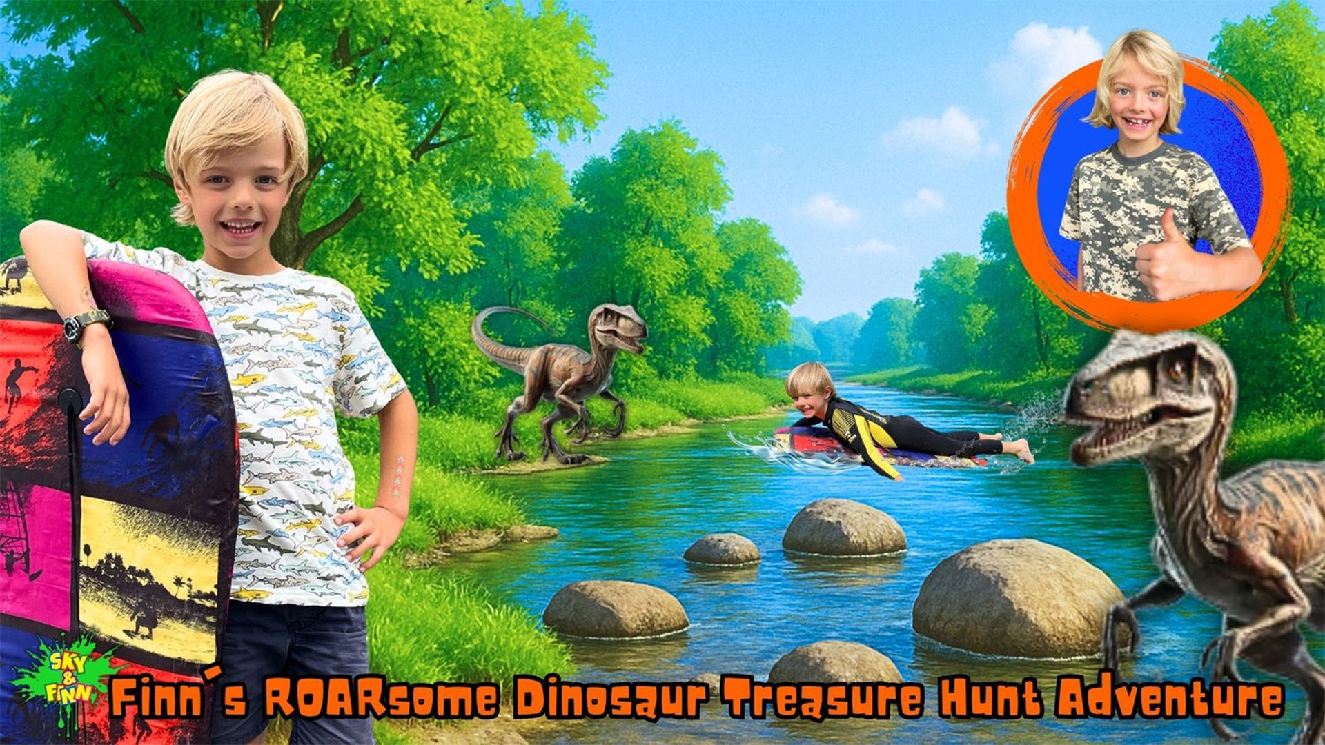 Finn's ROARsome Dinosaur Treasure Hunt Adventure