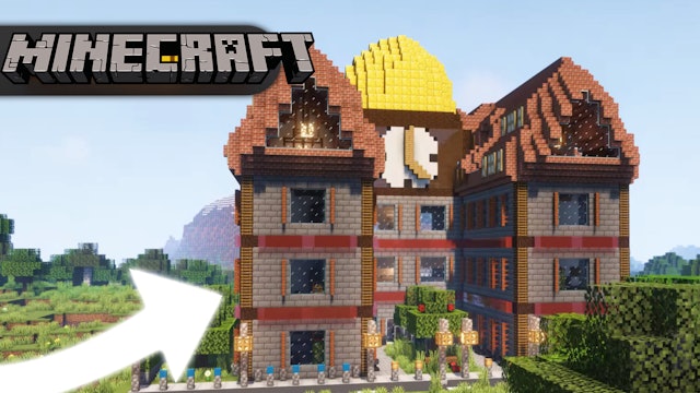 Huge Clock House (Minecraft)