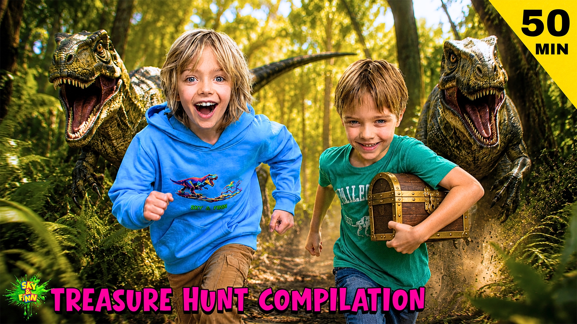 The Sky and Finn Treasure Hunt Compilation
