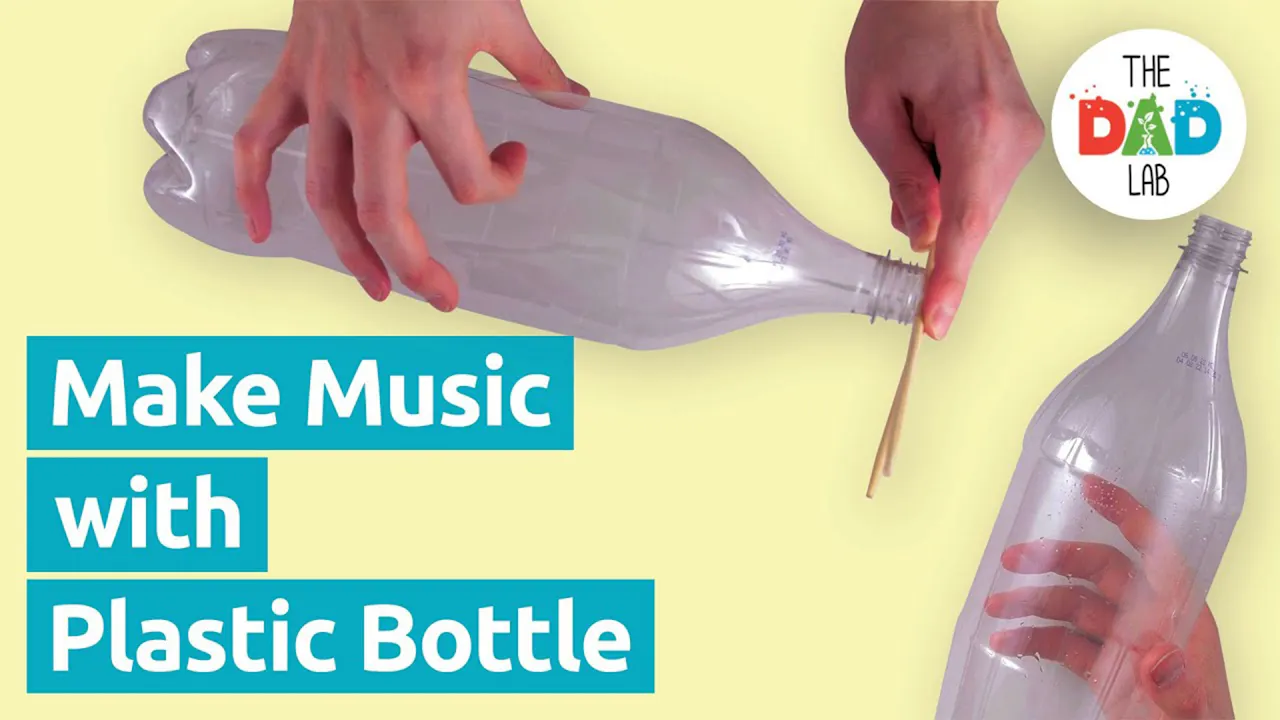 Plastic Bottle Guitar | How to Make Musical Instruments - TheDadLab ...