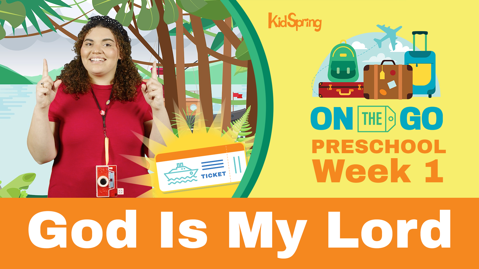 On The Go | Preschool Week 1 | God Is My Lord