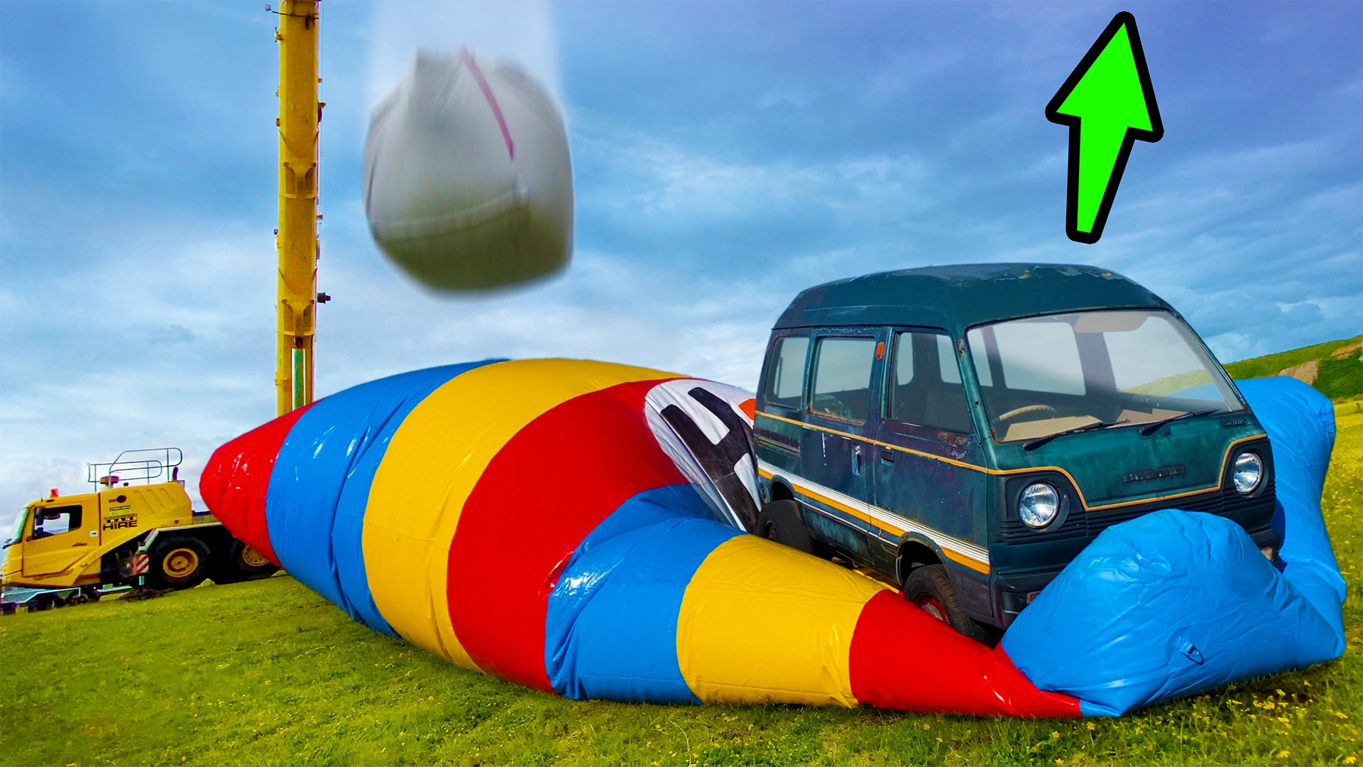 How High Can This Minivan Fly 1000kg Vs. Blob