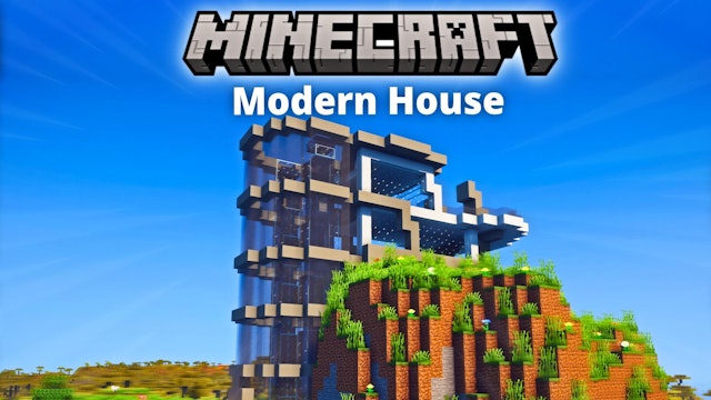 Minecraft Modern Mountain House Idea