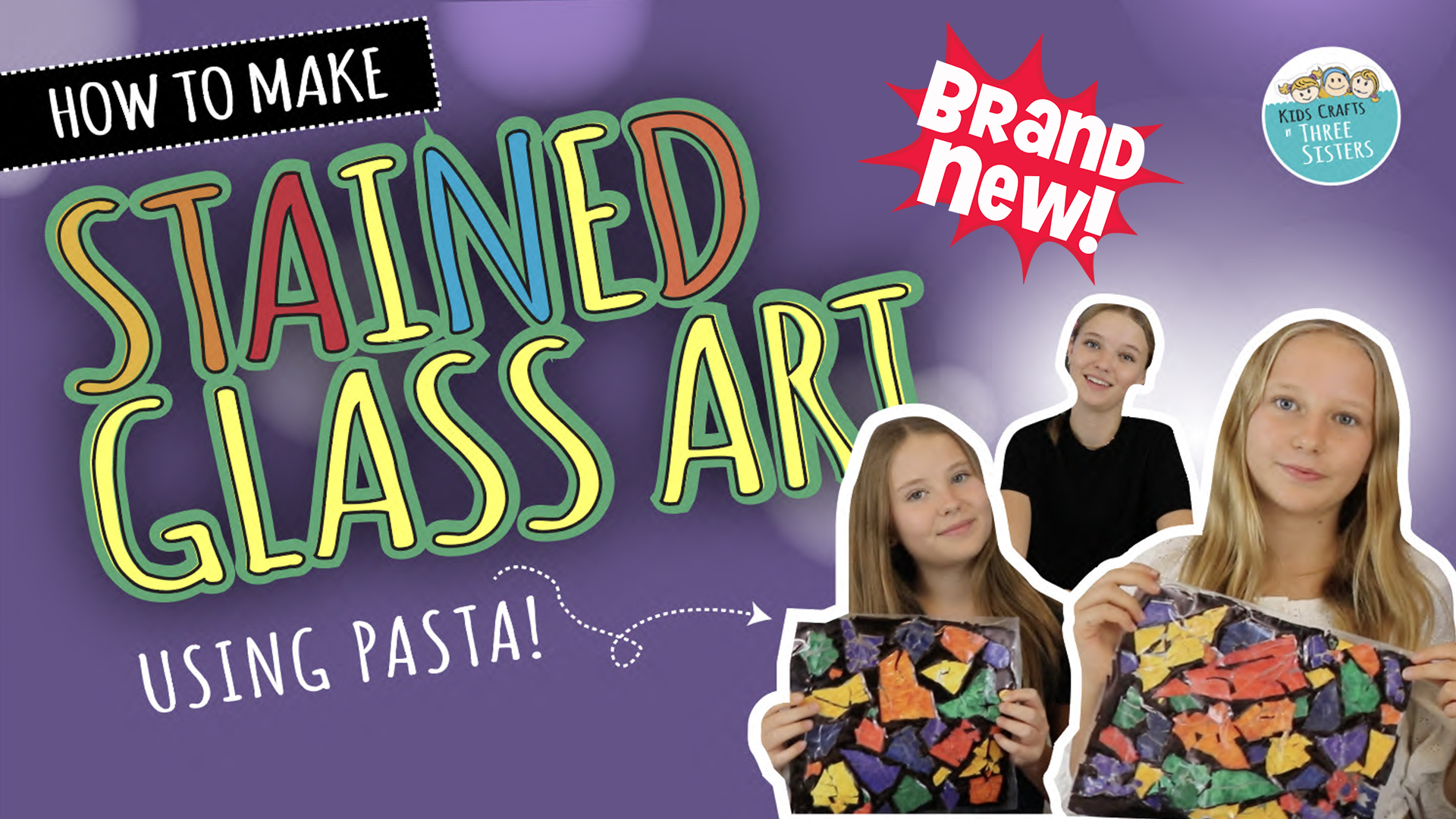 Make Stained Glass Art with Pasta | Summer Kids Crafts | Pasta Craft