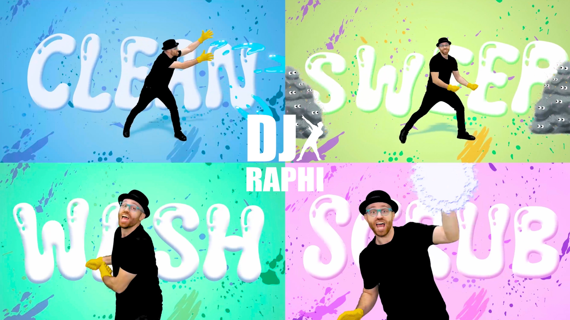 "The Cleaning Song" DJ Raphi | Dance Songs for Kids