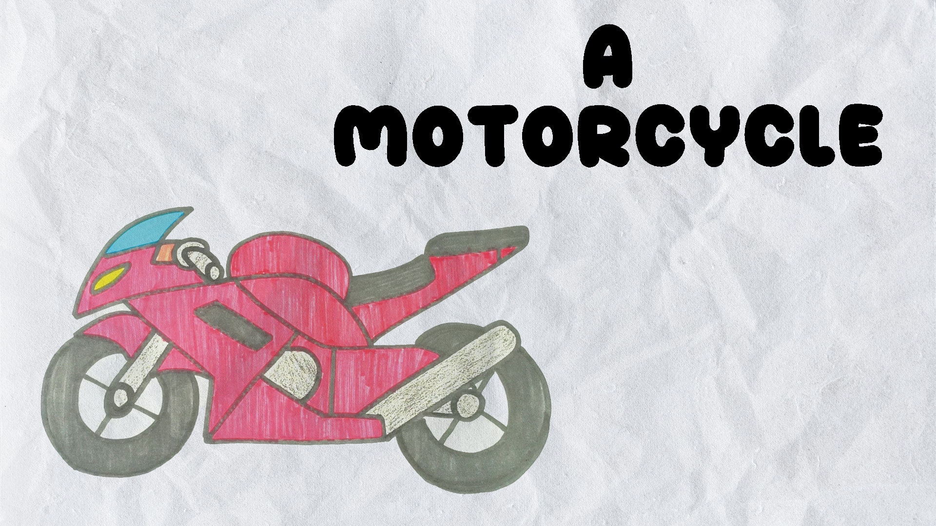 How to draw a MOTORCYCLE step by step / draw bike easy - YouTube