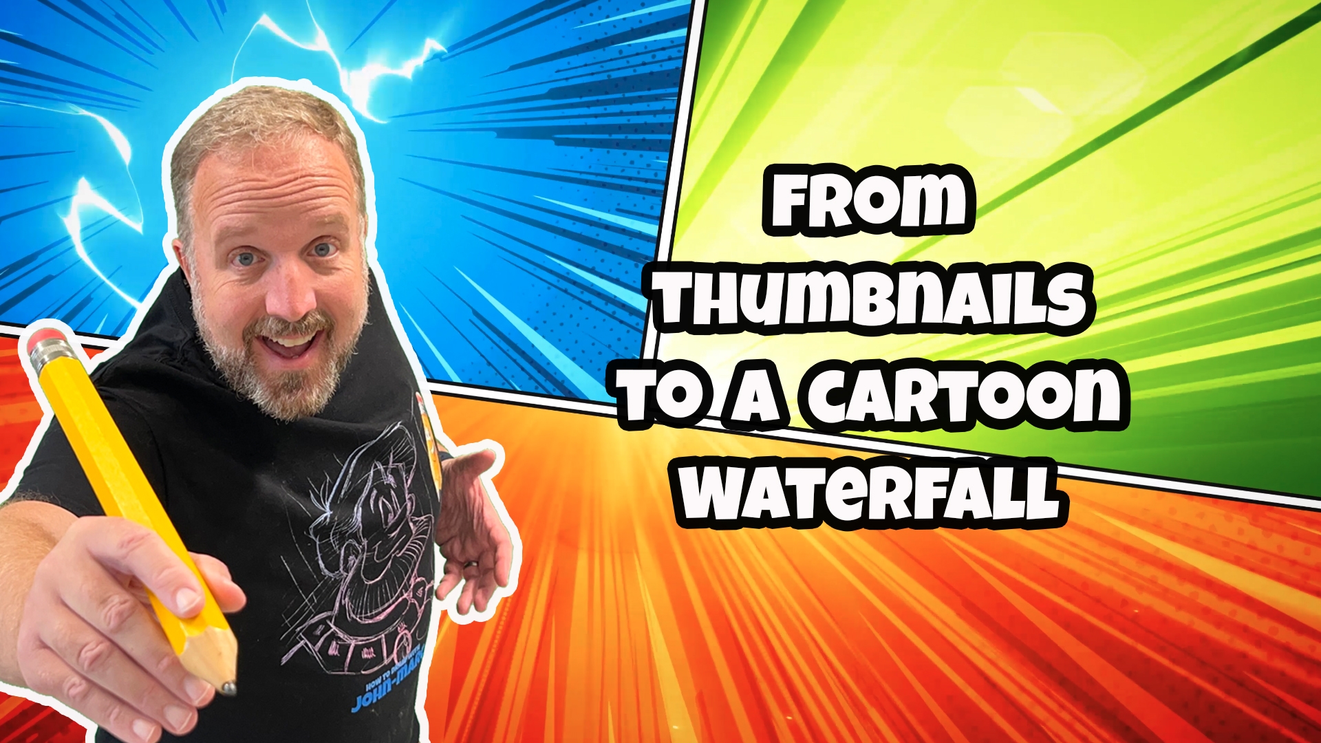 From Thumbnails to a Cartoon Waterfall
