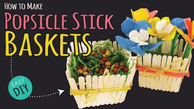 How to Make a Popsicle Stick Basket  ...
