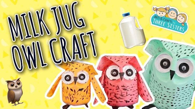 Milk Jug Owl Craft | Earth Day Kids Crafts | Recycle Craft