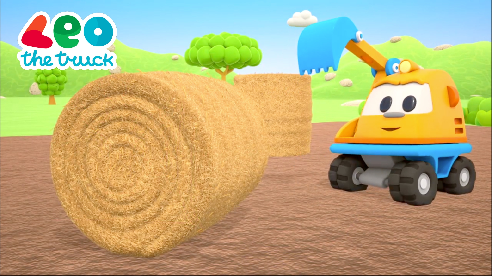 Skoop and a Round Baler