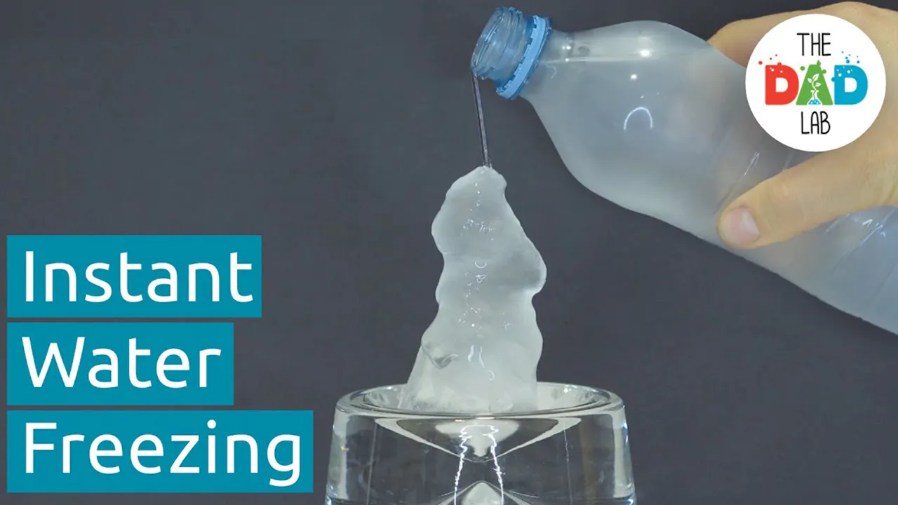 How To Make Instant Ice Science Experiment | Simple Science - TheDadLab ...