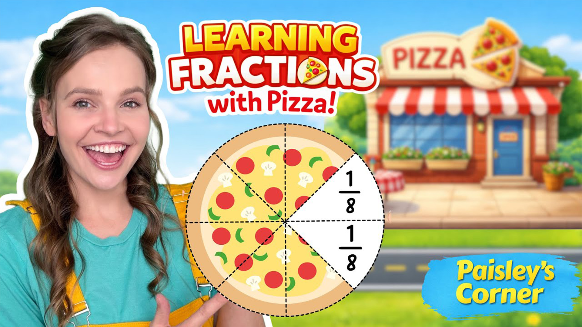 Learn Fractions at Cotton's Pizza Party
