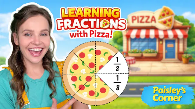 Learn Fractions at Cotton's Pizza Party