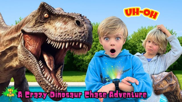 A CRAZY Dinosaur Chase Adventure!