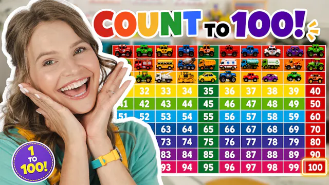 Learn to Count to 100 with Cars and T...