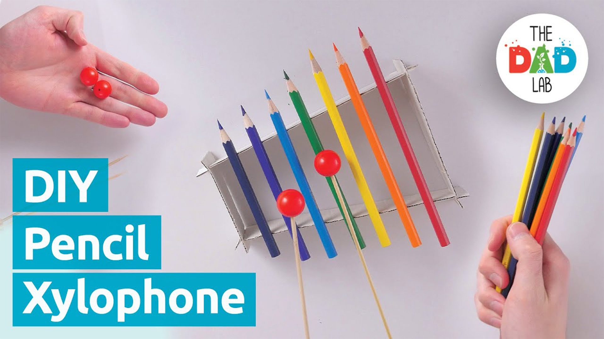 DIY Colour Pencil Xylophone Musical Instrument