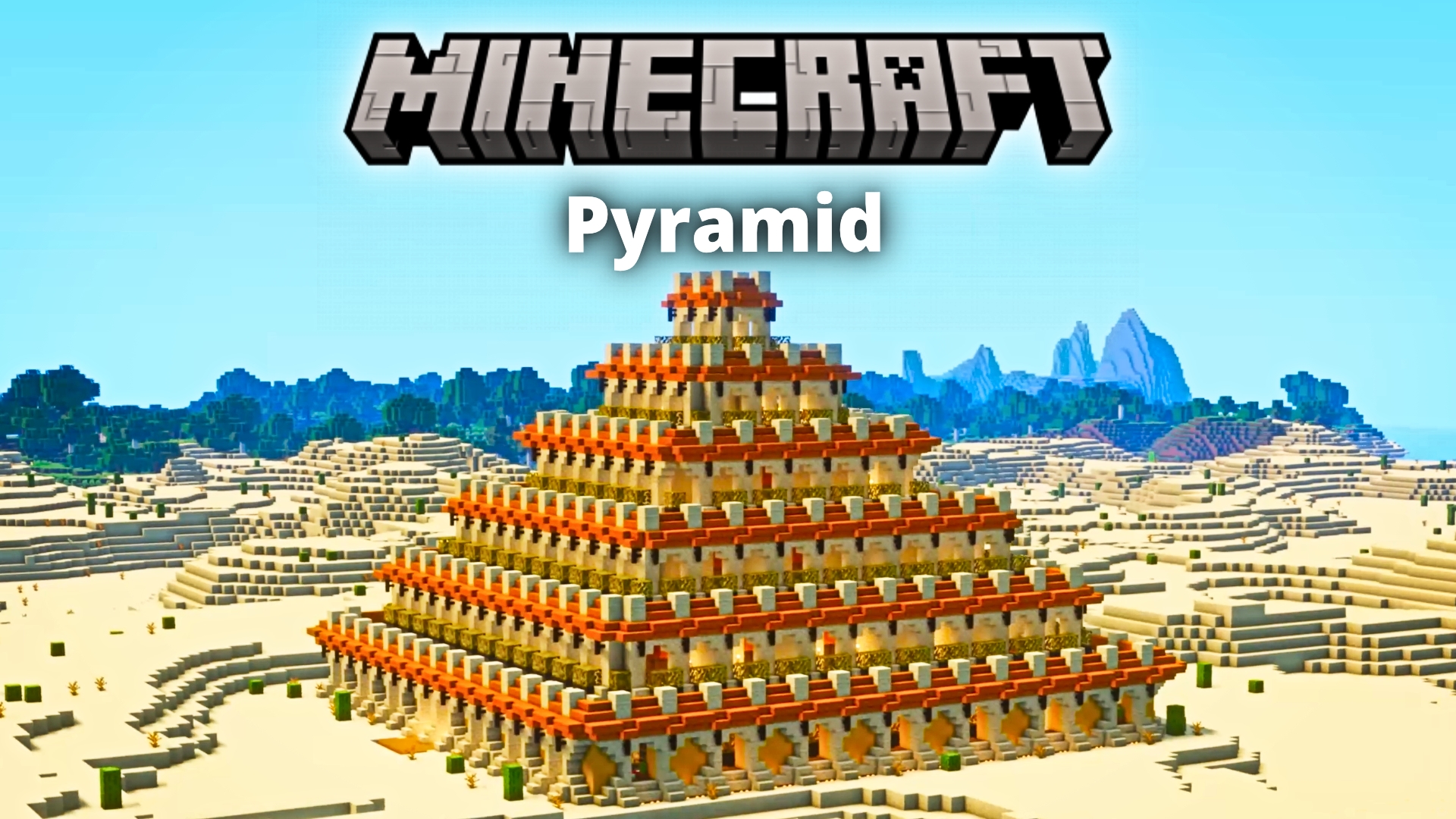 Big Pyramid with Rooms | Minecraft Build