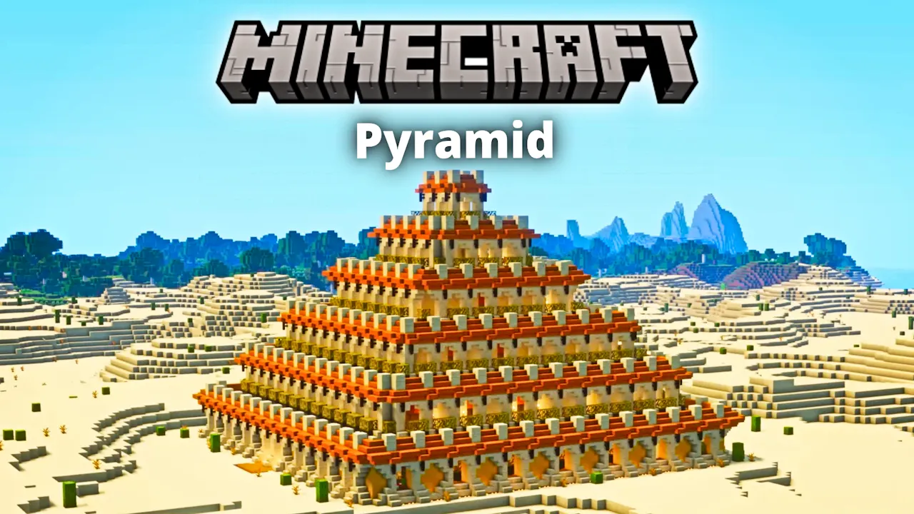 Big Pyramid with Rooms | Minecraft Build - Minecraft Skyrift - Yippee ...