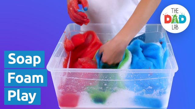 How to Make Rainbow Soap Foam For Sen...