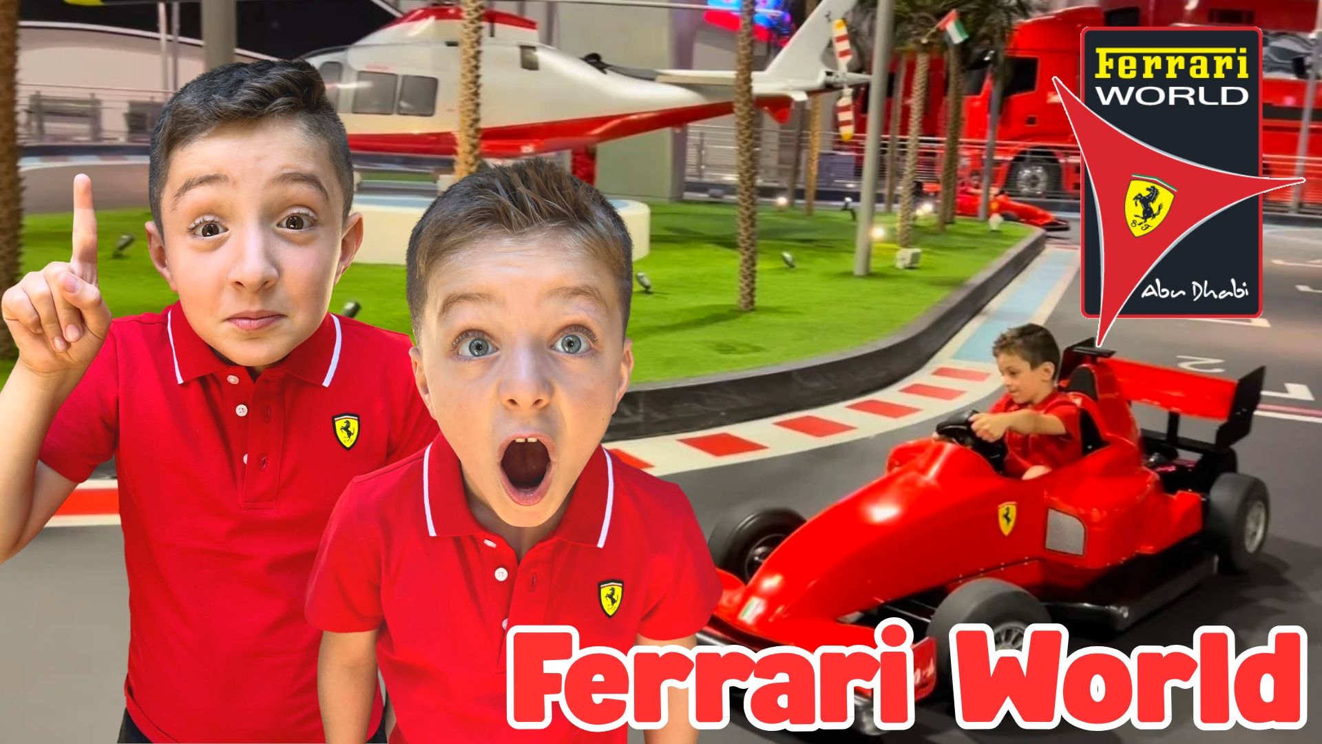 Oliver and Lucas’ Ferrari World Adventure