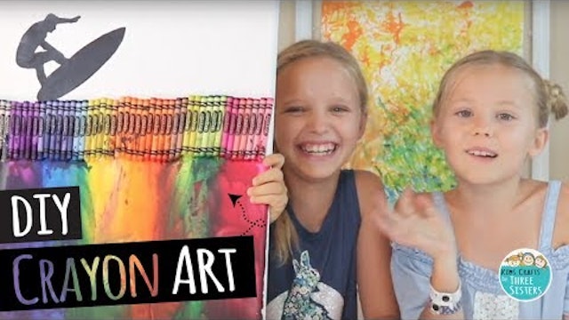 How to Make DIY Melted Crayon Art | Back to School | Wall Art for Kids