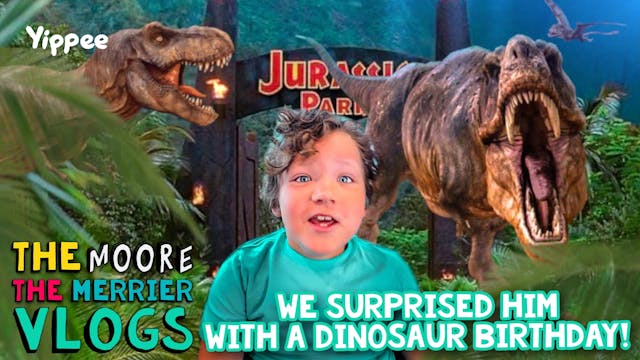 We Surprised Him With A Dinosaur Birt...