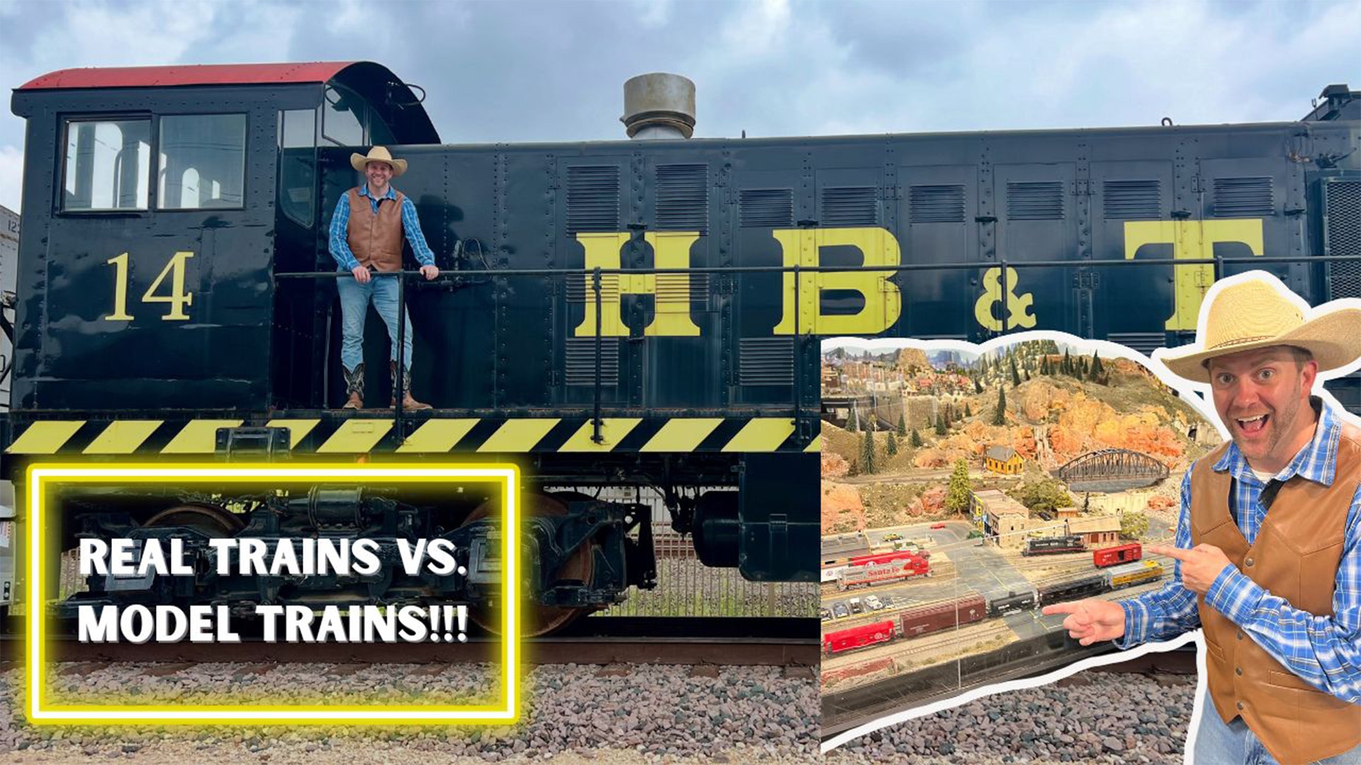 Cowboy Jack Explores REAL & MODEL TRAINS at Rosenberg Railroad Museum!