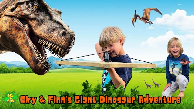Sky and Finn's Giant Dinosaur Adventure