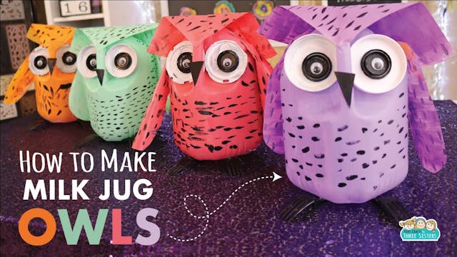 Milk Jug Owl Craft | Earth Day Kids C...