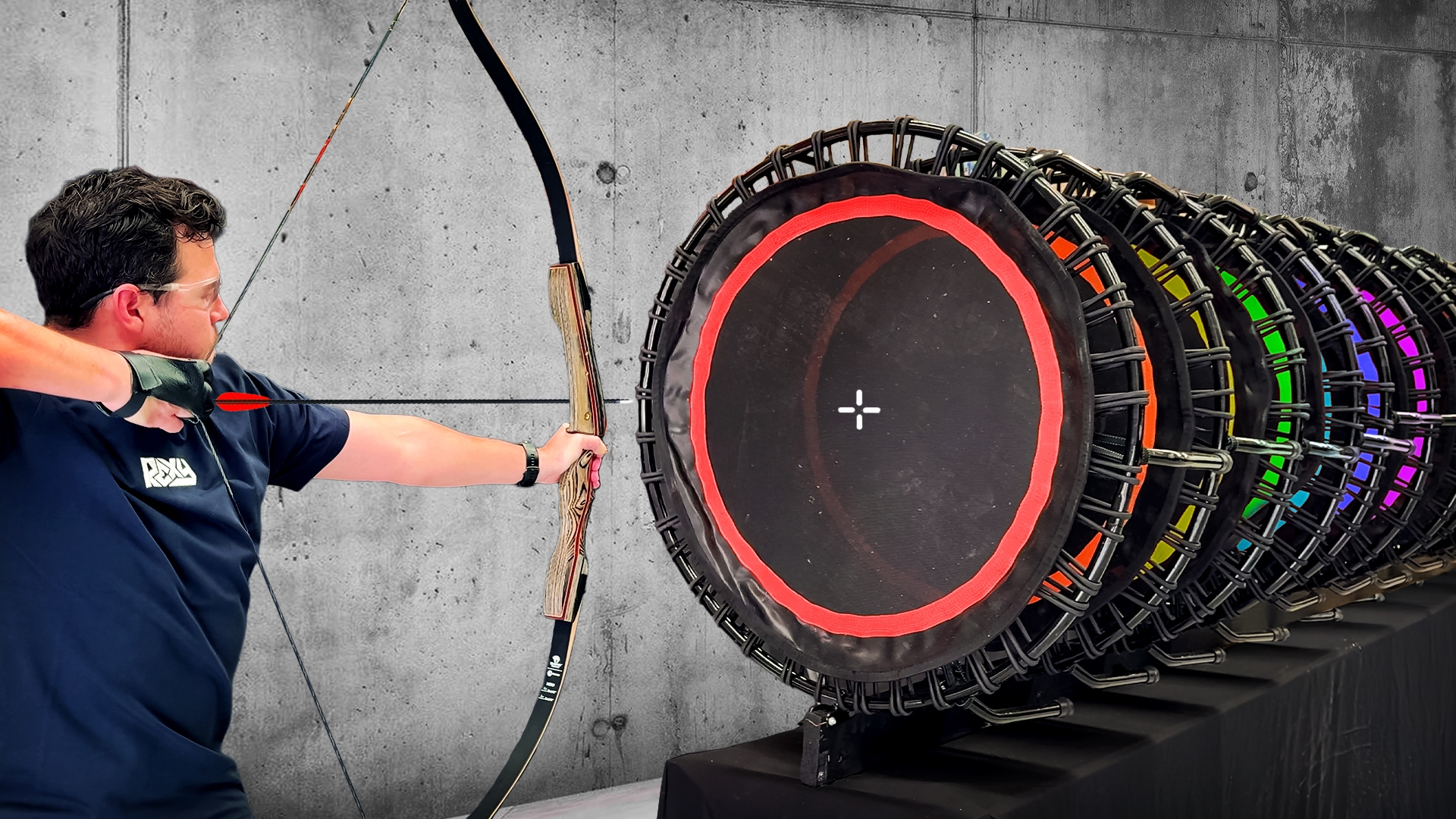 How Many Trampolines Stops An Arrow?