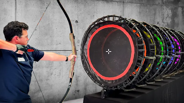 How Many Trampolines Stops An Arrow?