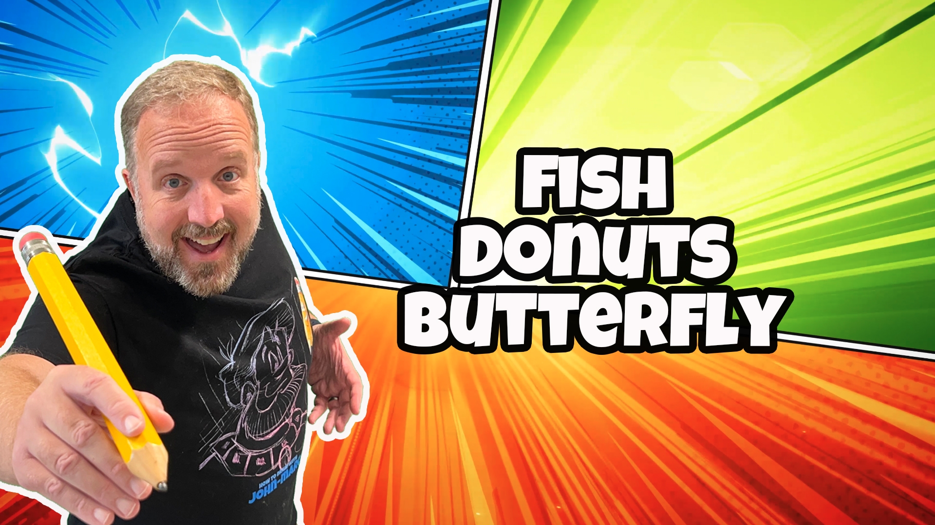 Fish, Donuts, Butterfly