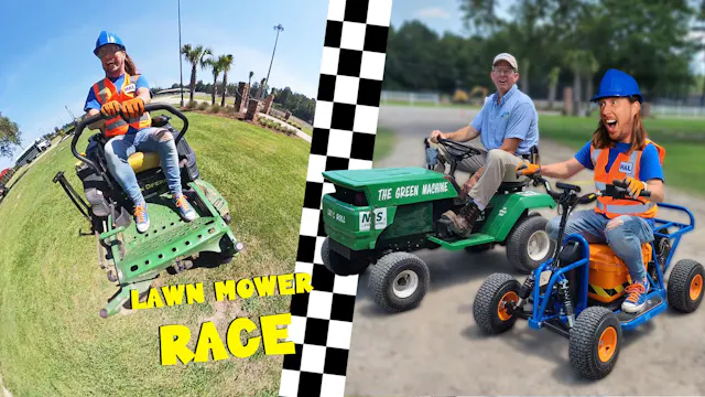 Handyman Hal Lawn Mower Race