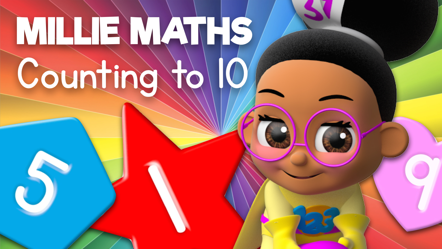 Learn to Count Using Numbers, Shapes and Colors with Millie Maths