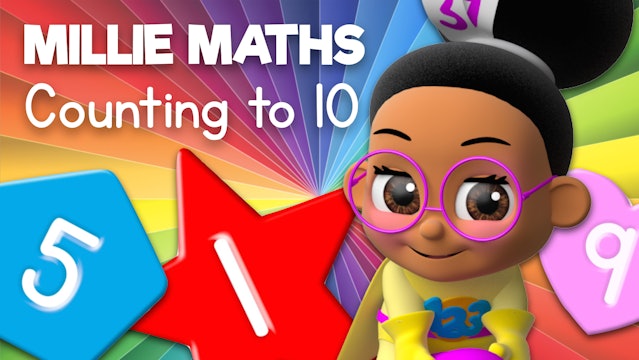 Learn to Count Using Numbers, Shapes and Colors with Millie Maths
