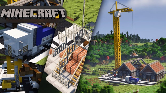 Building A Huge Barn (Minecraft Timelapse)