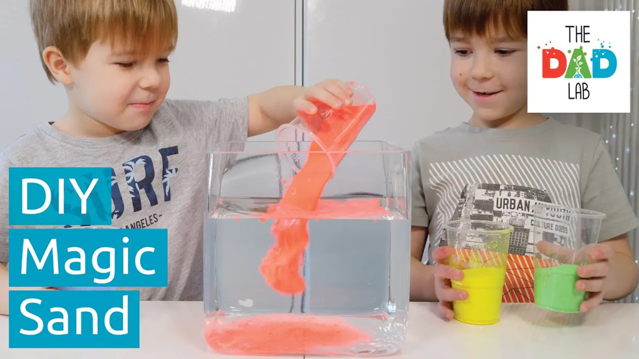 How to Make MAGIC SAND that never gets wet | Kids Science - TheDadLab ...