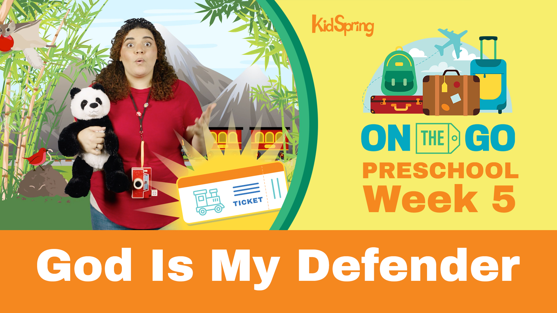 On The Go | Preschool Week 5 | God Is My Defender