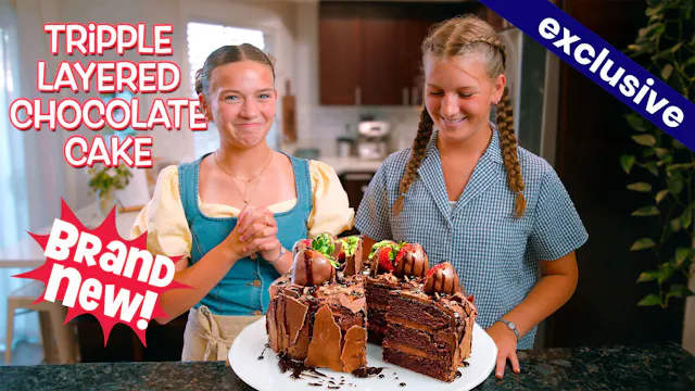 Triple Layer Chocolate Cake