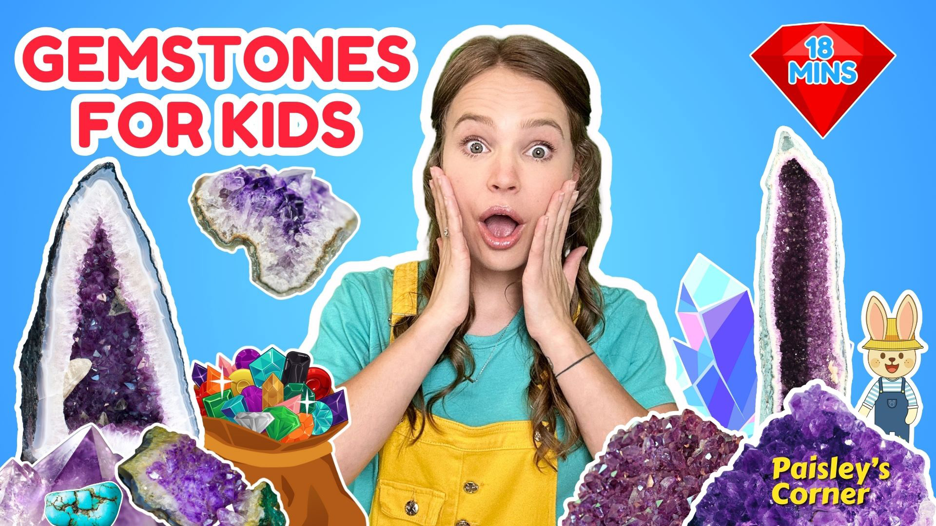 Silly Miss Lily and Paisley Mine for Gemstones & Break Open Geodes