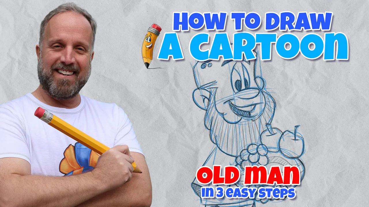 Old Man - How To Draw With John-Marc - Yippee - Faith filled shows!